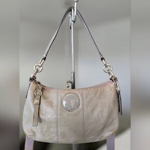 Coach Green (Olive Green) Patent Leather Shoulder Crossbody Bag